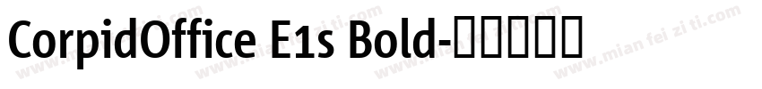 CorpidOffice E1s Bold字体转换